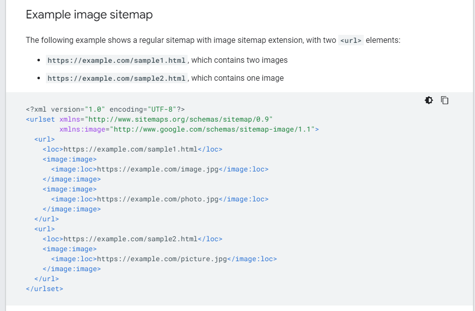 XML Image Sitemap