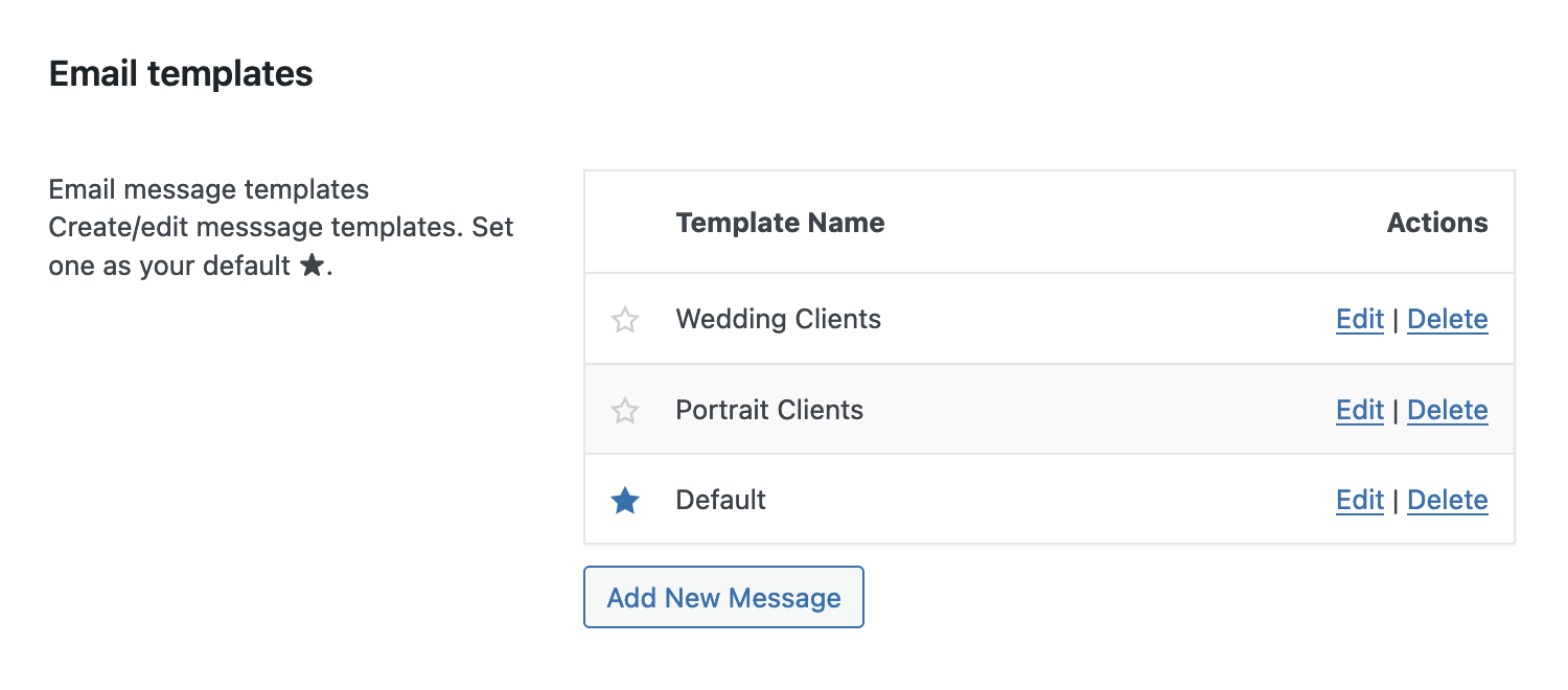 Email Settings – picu